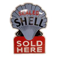 Sealed Shell Emaille Bord - 60 x 43cm Sealed Shell Emaille Bord - 60 x 43cm