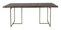 Dutchbone Eettafel Class Antique Brass - Hout - thumbnail