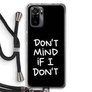 Don't Mind: Xiaomi Redmi Note 10 Pro Transparant Hoesje met koord