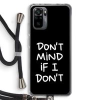 Don't Mind: Xiaomi Redmi Note 10 Pro Transparant Hoesje met koord