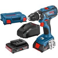 Bosch Blauw GSR 18V-28 Professional Accuboorschroevendraaier | 2.0Ah Li-Ion in L-Case - 06019H4109 - thumbnail