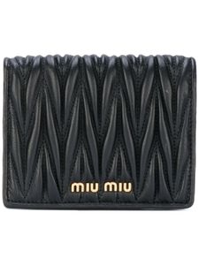 Miu Miu portefeuille matelassé - Noir