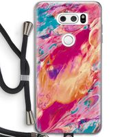 Pastel Echoes: LG V30 Transparant Hoesje met koord