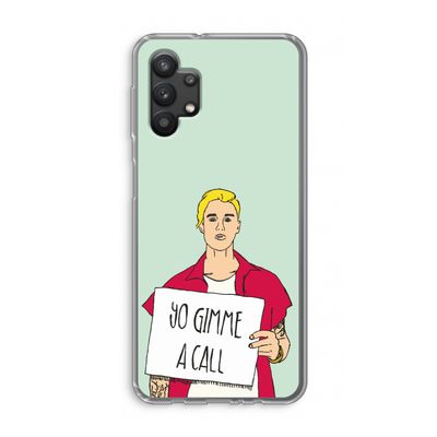 Gimme a call: Samsung Galaxy A32 5G Transparant Hoesje