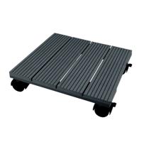 Planttrolley WPC antraciet H7 x 30 x 30 cm - Nature