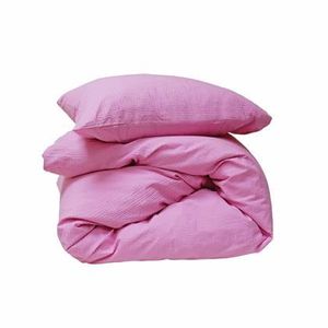 "Crisp Sheets Dekbedovertrek 240 x 220 cm - Sunset Pink "