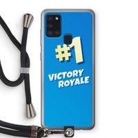 Victory Royale: Samsung Galaxy A21s Transparant Hoesje met koord