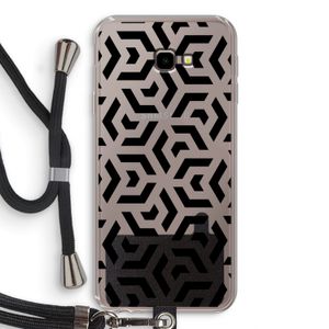 Crazy pattern: Samsung Galaxy J4 Plus Transparant Hoesje met koord