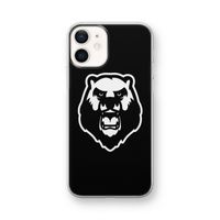 Angry Bear (black): iPhone 12 mini Transparant Hoesje