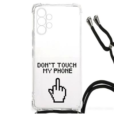 Samsung Galaxy A13 4G Anti Shock Case Finger Don't Touch My Phone Samsung Galaxy A13 4G Anti Shock Case Finger Don't Touch My Phone