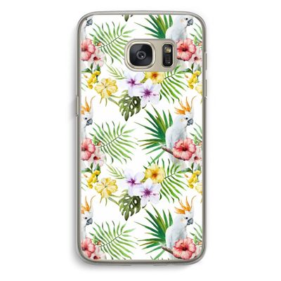 Gele kuif: Samsung Galaxy S7 Transparant Hoesje