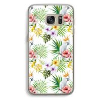 Gele kuif: Samsung Galaxy S7 Transparant Hoesje