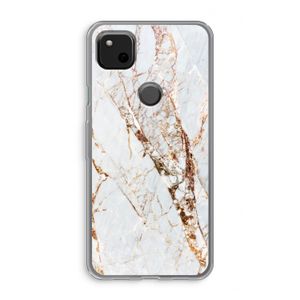 Goud marmer: Google Pixel 4a Transparant Hoesje
