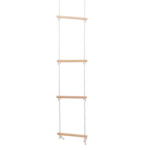 Kinder touwladder - 200 cm - hout/polyester - buitenspeelgoed - klimladder