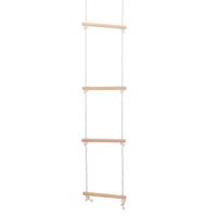 Kinder touwladder - 200 cm - hout/polyester - buitenspeelgoed - klimladder