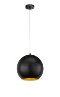 Fischer & Honsel Bol hanglampMylon Ø 30cm zwart - 60763