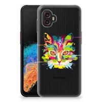 Samsung Galaxy Xcover 6 Pro Telefoonhoesje met Naam Cat Color