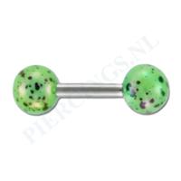 Helix gespikkelde coating groen