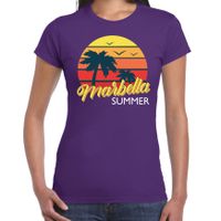 Marbella zomer t-shirt / shirt Marbella summer paars voor dames