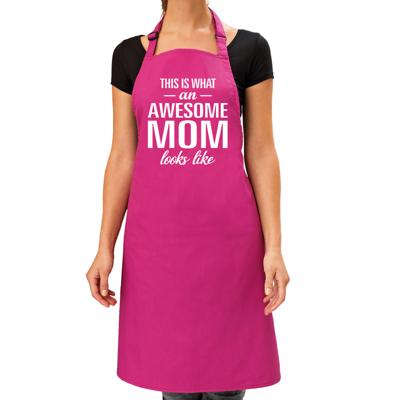Cadeau Keuken / kook schort - roze - this is what an awesome mom looks like - dames - Moederdag Cadeau Keuken / kook schort - roze - this is what an awesome mom looks like - dames - Moederdag