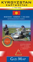 Wegenkaart - landkaart Kyrgyzstan - Kirgizië | Gizi Map Wegenkaart - landkaart Kyrgyzstan - Kirgizië | Gizi Map