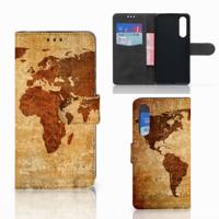 Huawei P30 | Flip Cover | Wereldkaart | Portemonnee hoesje