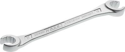 HAZET Dubbele ringsleutel · open 612-17X19 · Buitentwaalfkant profiel · SW 17 x 19 mm