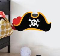 Piraten hoed kinderen sticker Piraten hoed kinderen sticker