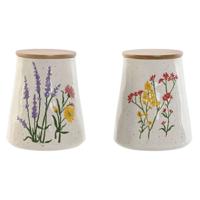 Tin Home ESPRIT Multicolour Blommor Shabby Chic (2 Stuks)