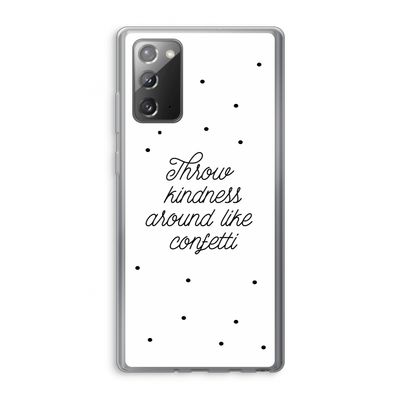 Confetti: Samsung Galaxy Note 20 / Note 20 5G Transparant Hoesje