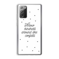 Confetti: Samsung Galaxy Note 20 / Note 20 5G Transparant Hoesje