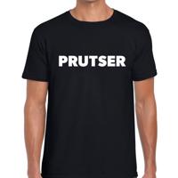 Prutser tekst - t-shirt - zwart - heren - fun tekst shirts - vrijgezellenfeest