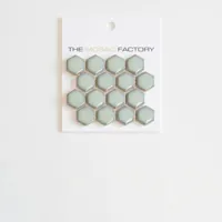 The Mosaic Factory Barcelona Mozaiek Tegel Hexagon - Licht groen met rand Porselein Geglazuurd 260x300 mm