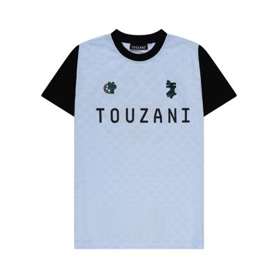 Touzani Hikarimono Voetbalshirt Kids Lichtblauw Zwart