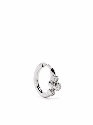 Maria Black boucle d'oreille Elena en or blanc 14ct pavée de diamants - Argent