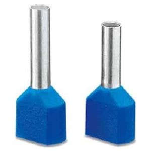 AI-TWIN 2X1,5-8 BK  (100 Stück) - Cable end sleeve 1,5mm² insulated AI-TWIN 2X1,5-8 BK