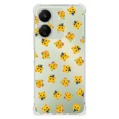 Doorzichtige Silicone Hoesje voor Xiaomi Redmi 13C 4G Katten Emojis Doorzichtige Silicone Hoesje voor Xiaomi Redmi 13C 4G Katten Emojis