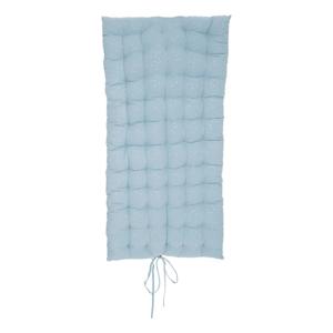 Atmosphera Vloerkussen Matras - blauw - polyester/katoen - 120 x 60 x 5 cm - Extra lang