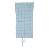 Atmosphera Vloerkussen Matras - blauw - polyester/katoen - 120 x 60 x 5 cm - Extra lang