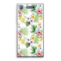 Gele kuif: Sony Xperia XZ1 Transparant Hoesje
