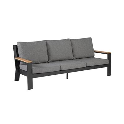 Valerie loungebank 3-zits antraciet - Exotan