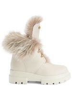 Giuseppe Zanotti bottines en cuir Phillis à lacets - Tons neutres