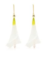 Cult Gaia boucles d'oreilles pendantes à fleurs - Blanc