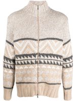 Brunello Cucinelli cardigan zippé en cachemire - Tons neutres