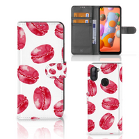 Samsung Galaxy M11 | A11 Book Cover Pink Macarons - thumbnail