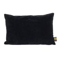 PTMD Floo Black cotton velvet cushion rectangle