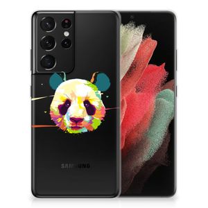 Samsung Galaxy S21 Ultra Telefoonhoesje met Naam Panda Color