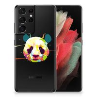 Samsung Galaxy S21 Ultra Telefoonhoesje met Naam Panda Color - thumbnail