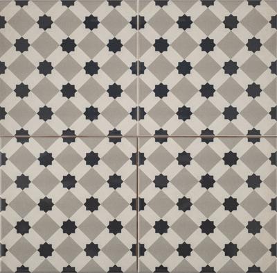 Vloertegel Cemento Decor Firenze Grey 45x45