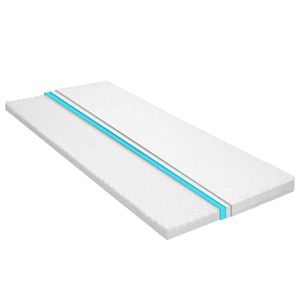 VidaXL Topmatras ei-profiel 6 cm koudschuim 120x200 cm